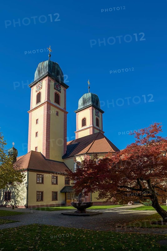 Monastery Church, St. Märgen, Southern Black Forest, Black Forest, Baden-Württemberg, Germany
