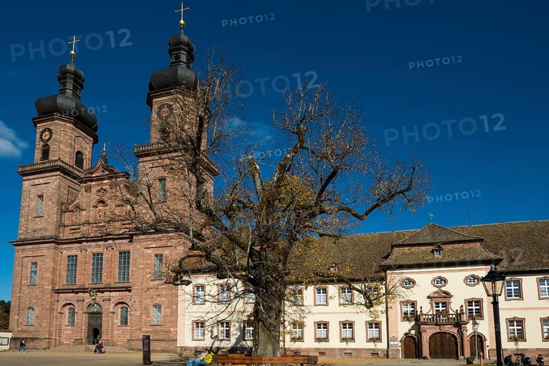 Baroque monastery church, St. Peter, Southern Black Forest, Black Forest, Baden-Württemberg, Germany