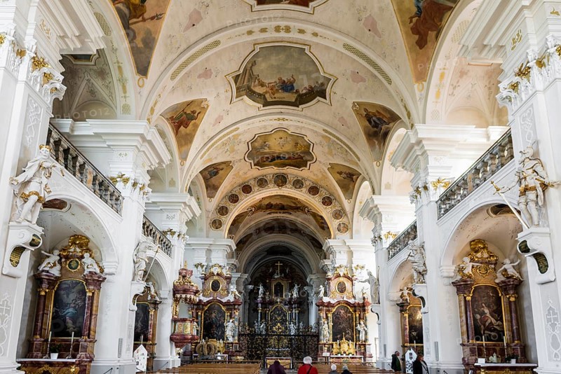 Interior view, monastery church, St. Peter, Southern Black Forest, Black Forest, Baden-Württemberg, Germany