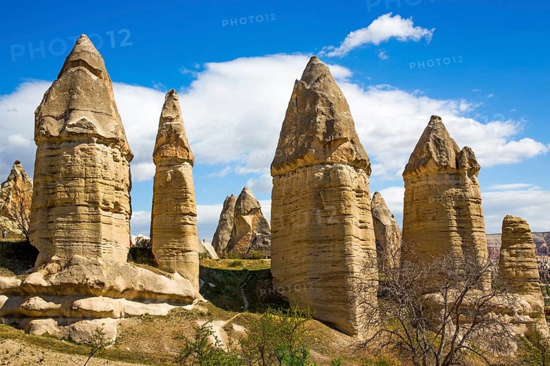 Valley of Lovers, fantastic tuff rock formations, Cappadocia, Turkey