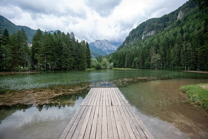 Mountain lake, Steiner Alps, Upper Carniola, Zgornje Jezersko, Slovenia