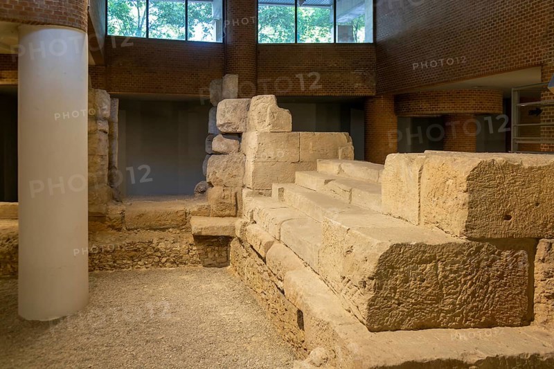 Museo del Puerto museum, Roman port archaeological remains, Zaragoza, Aragon, Spain
