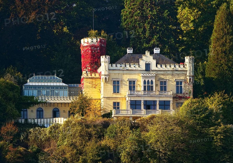 Marienfels Castle, former residence of entertainer Thomas Gottschalk, Remagen, Rhineland-Palatinate, Germany