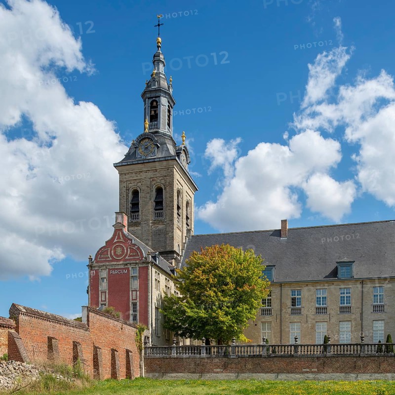 John the Evangelist church at 12th century Park Abbey, Abdij van Park, Premonstratensian abbey at Heverlee near Leuven in Flemish Brabant, Belgium