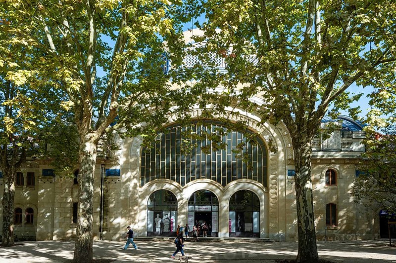 Vichy, listed as World Heritage by UNESCO. Thermal spa, the neo-Moorish Centre Thermal des Domes, Allier, Auvergne Rhone Alpes, France