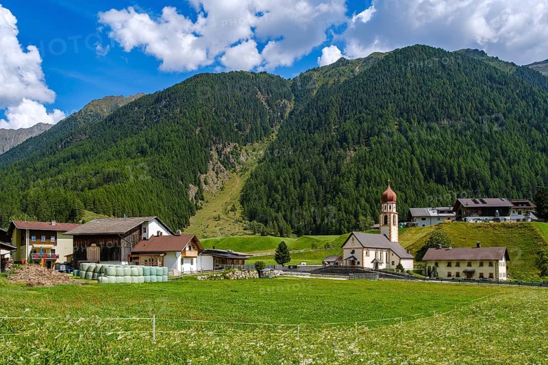 At the end of the world in Niederthai, a village in Umhausen in the middle Ötztal, Tyrol, Austria