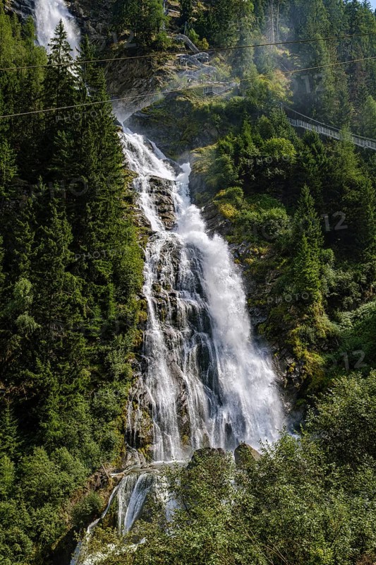 The Stuiben Falls between Umhausen and Niederthai in the Middle Ötztal, Tyrol, Austria