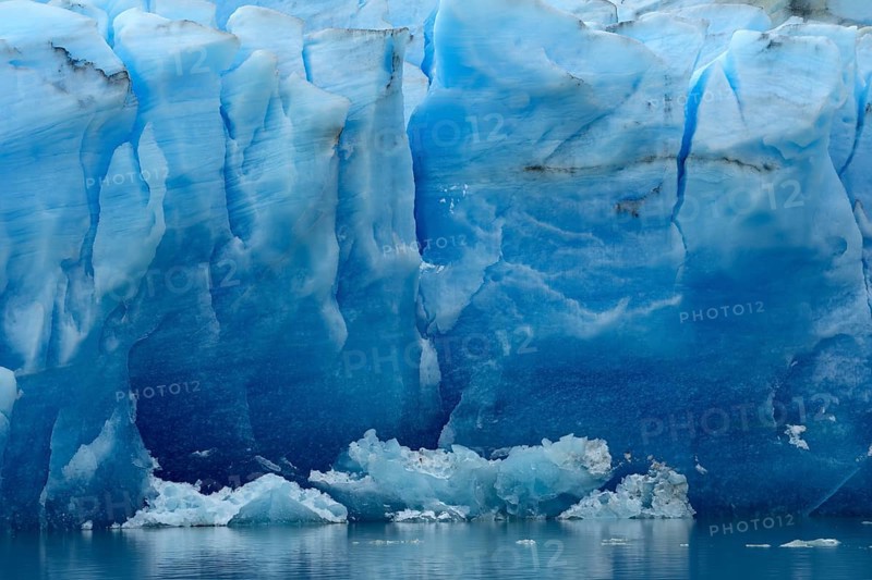 Grey Glacier, in Grey Lake, Torres del Paine National Park, Patagonia, Chile, South America