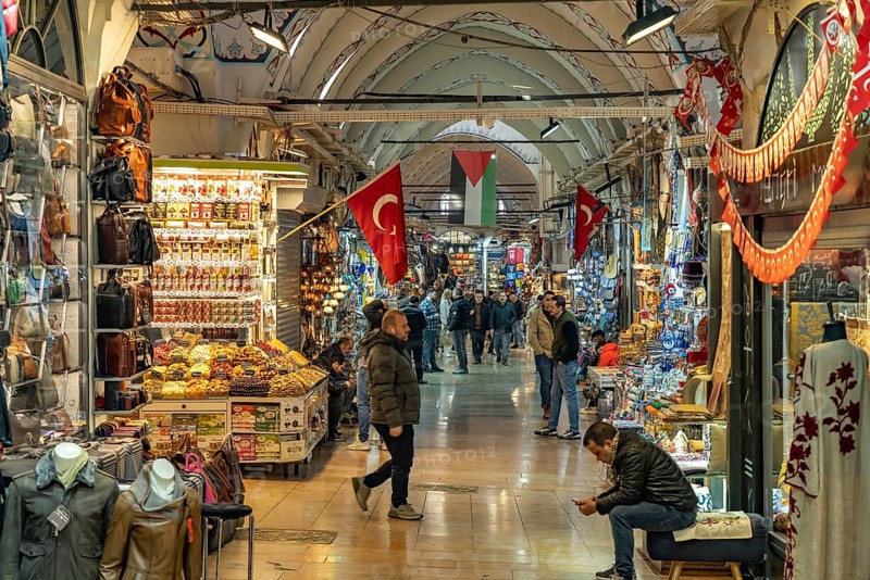In the Grand Bazaar Kapali Çarsi Istanbul, Turkey