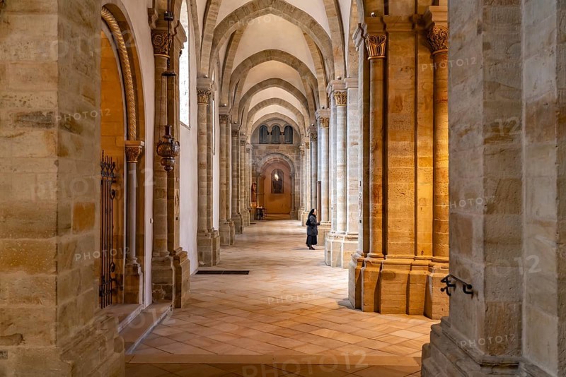 Interior of St Peter's Cathedral in Osnabrück, Lower Saxony, Germany