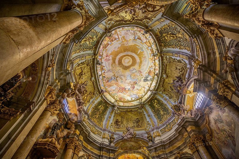 Innenaufnahme Kirche Kloster Weltenburg, Kelheim, Bayern, Deutschland