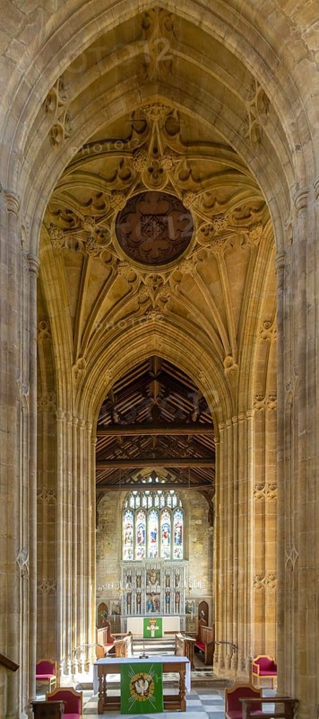 Interior of the Minster church of Saint Mary, Ilminster, Somerset, England, UK