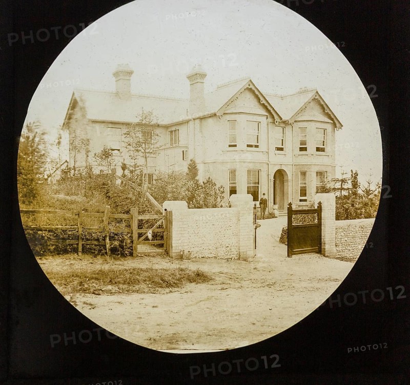 Newly built large suburban mansion house c 1900, England, UK