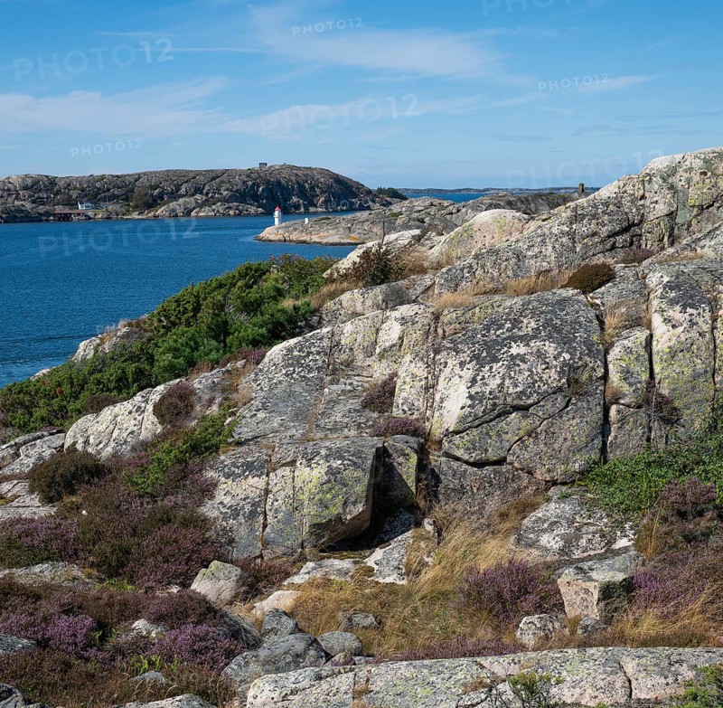 Archipelago landscape with granite rocks, Resö Island, Bohuslän, Skagerrak, Sotenäs, Västra Götalands län, Sweden