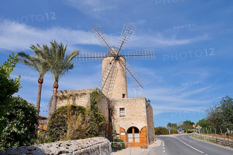Windmill Moli d'en Pau, Sineu, Majorca, Balearic Islands, Spain