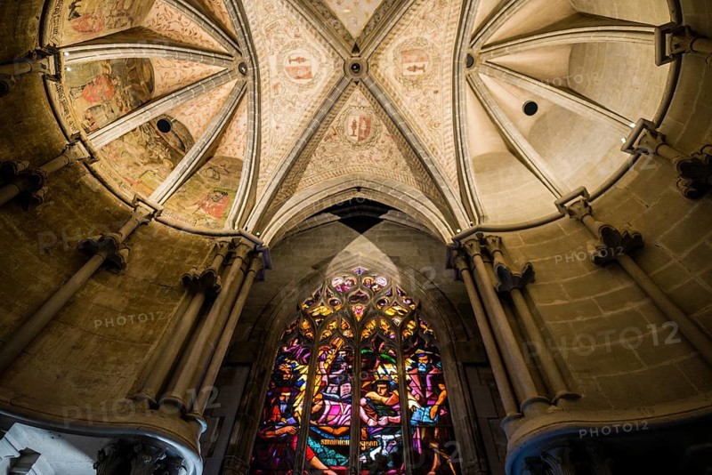 Interior view, Notre-Dame Cathedral, Lausanne, Switzerland