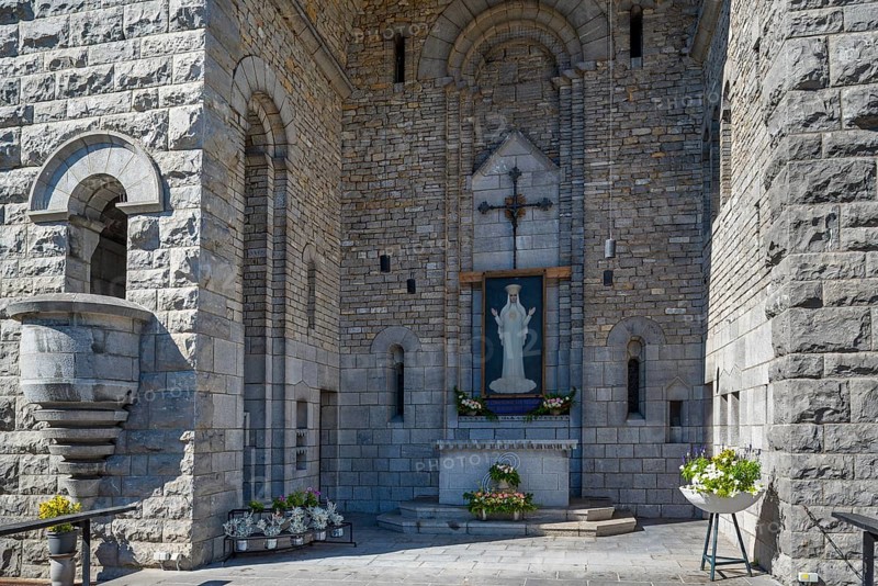 Our Lady of Beauraing, Notre-Dame de Beauraing sanctuary chapel of place of pilgrimage and Marian shrine at Beauraing, province of Namur, Belgium