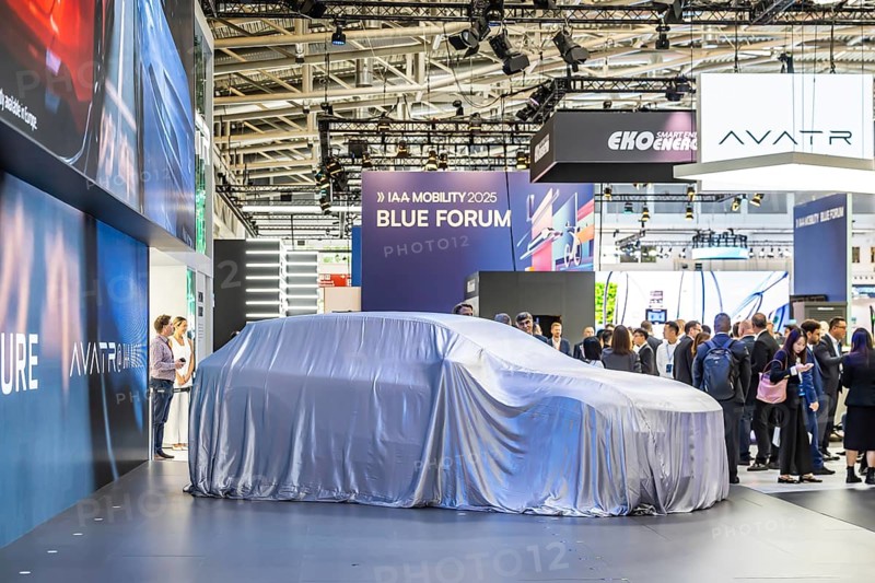 Exhibition stand of the Chinese manufacturer Changan. The Avatr brand is positioned in the premium segment and benefits from the technological support of Huawei and the battery technology of CATL. IAA MOBILITY in Munich. The motor show presents itself as a holistic mobility trade fair. Cars continue to take centre stage, however, and Chinese manufacturers are gaining ground. Munich, Bavaria, Germany
