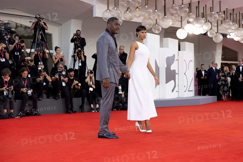 Venice, Italy - 2 September 2025: Idris Elba and Sabrina Dhowre Elba during the red carpet of - A house of Dynamite - during the 82nd Venice International Film Festival