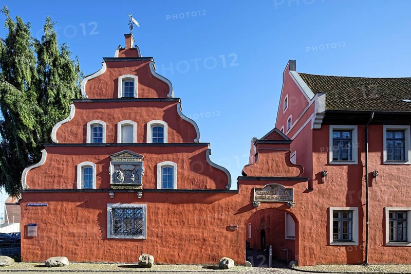 Heiliggeisthospital zu Stralsund, also Heilgeistkloster or Kloster zu Heiligen Geist, ensemble of buildings, first mentioned in 1256, Unesco World Heritage Site, Am Langenwall, Stralsund, Mecklenburg-Vorpommern, Germany
