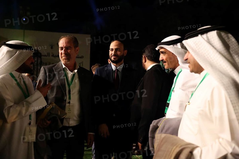 Aleppo Governor Azzam Gharib took part in the Damascus Citadel ceremony where President Ahmed al-Sharaa, alongside officials and ambassadors, launched the Syrian Development Fund to spearhead reconstruction and economic revival, Damascus, Damascus, Syria