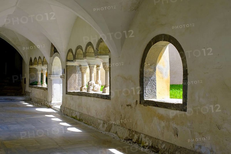 Cloister, Millstatt Abbey, Millstatt, Lake Millstatt, Carinthia, Austria