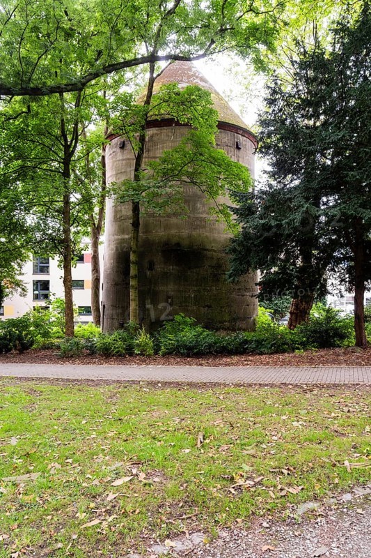Bunker in a park in Wuppertal, Germany