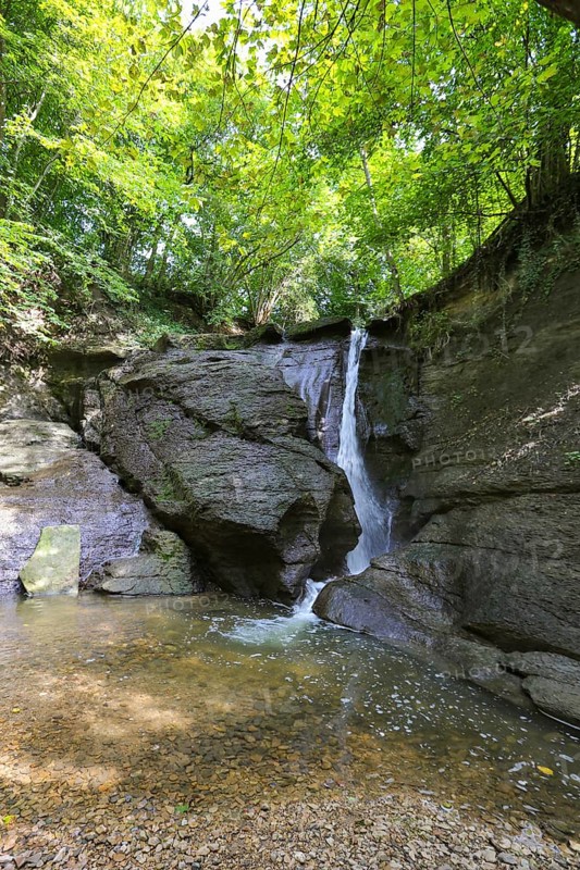 Junginger Gieß, Starzel waterfall, Jungingen im Killertal, Zollernalb, Swabian Alb, Zollernalbkreis, Baden-Württemberg, Germany