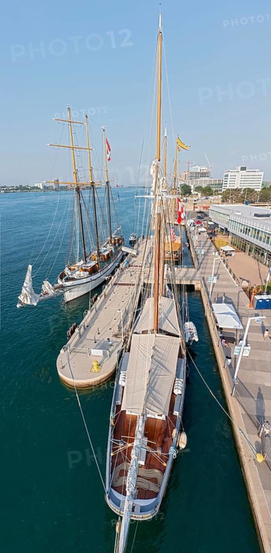 Detroit, Michigan - 9 August 2025 - Four schooners visit Detroit for the Sail Detroit Festival