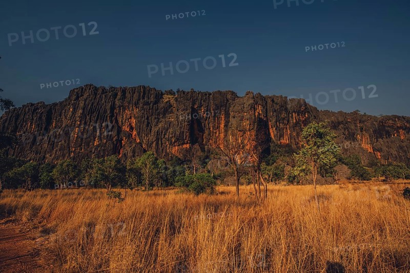 Special light atmosphere in the outback at Windjana Gorge National Park in Australia