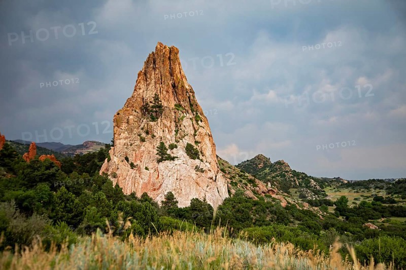 Colorado Springs, Colorado - The Garden of the Gods, a city park with spectacular rock formations at the base of the Rocky Mountains