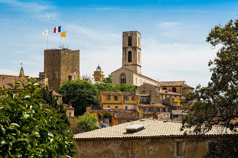 Panorama Old Town, Grasse, Alpes Maritimes, Provence Alpes Cote d'Azur, French Riviera, South of France, France