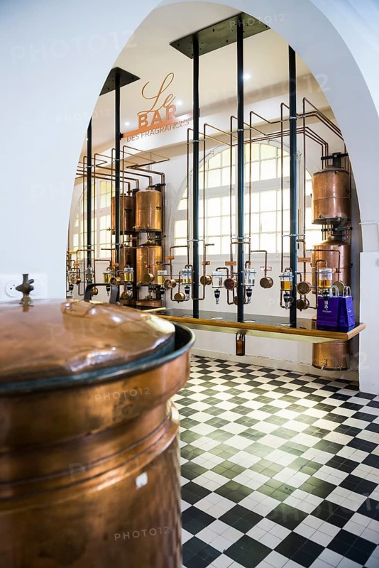 Interior view, Perfumery Molinard, Perfume manufacturer, Grasse, Alpes Maritimes, Provence Alpes Cote d'Azur, French Riviera, South of France, France
