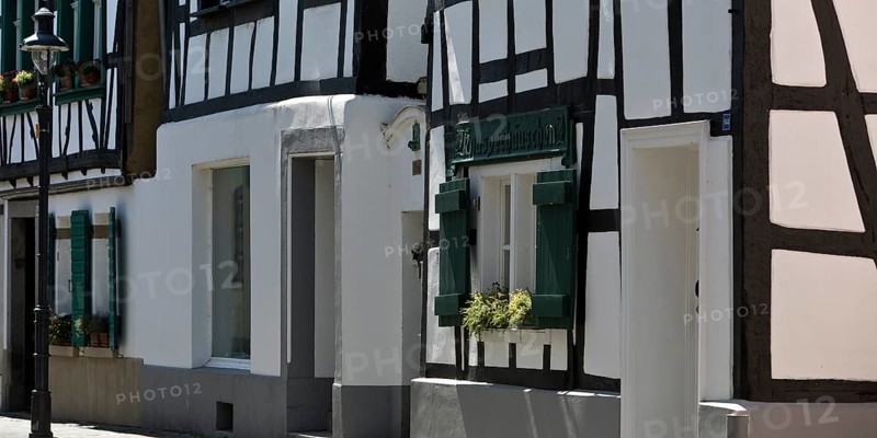 Half-timbered houses in Königswinter, Siebengebirge, North Rhine-Westphalia, Germany