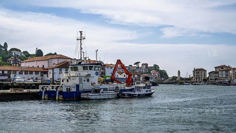 Marina in Saint-Jean-de-Luz, Nouvelle-Aquitaine, Pyrenees-Atlantiques, France