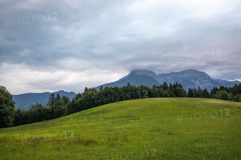 Dramatic weather over Hoher Göll and the Eagle's Nest in Berchtesgadener Land