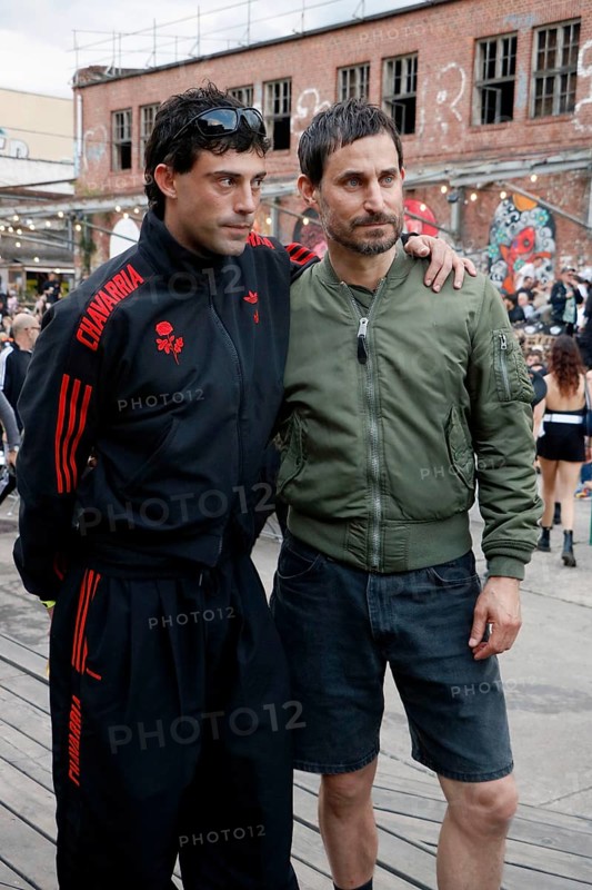 Aaron Altaras and Clemens Schick at the premiere of their film Rave On on the grounds of the RSO.BERLIN on 30.7.2025