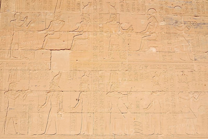 Relief, Temple of Philae, Aswan, Egypt