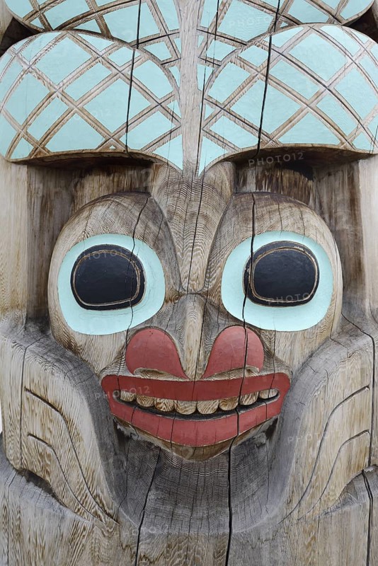 Totem Pole, Jasper, Jasper National Park, Alberta, Canada