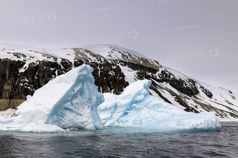Iceberg, glacier ice, Alkefjellet, Scandinavia, Spitsbergen