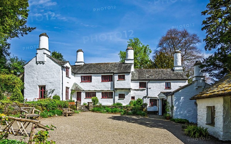Townend house, National Trust, Troutbeck, Windermere, Lake District, Cumbria, England, United Kingdom