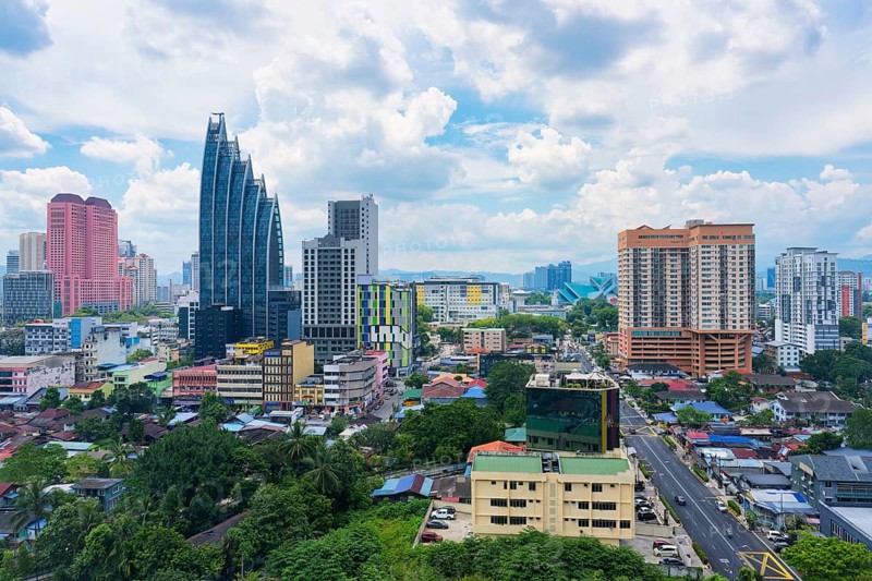 Kuala Lumpur city skyline, Malaysia, Asia