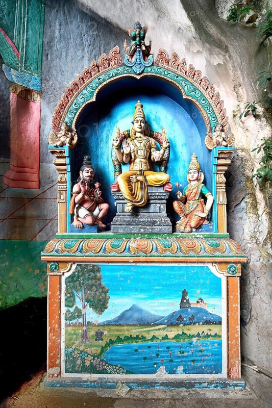 Deities' statues inside Batu Caves, Kuala Lumpur, Malaysia, Asia