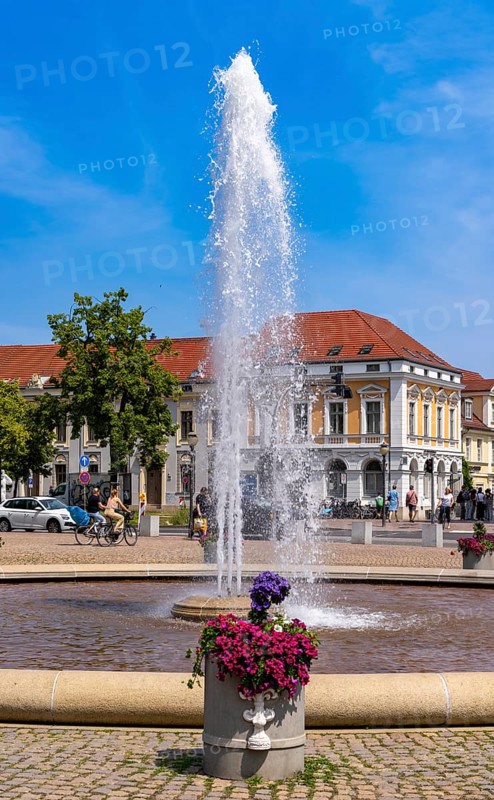 Fountain on Luisenplatz, Brandenburg Tor, Potsdam, Brandenburg, Germany