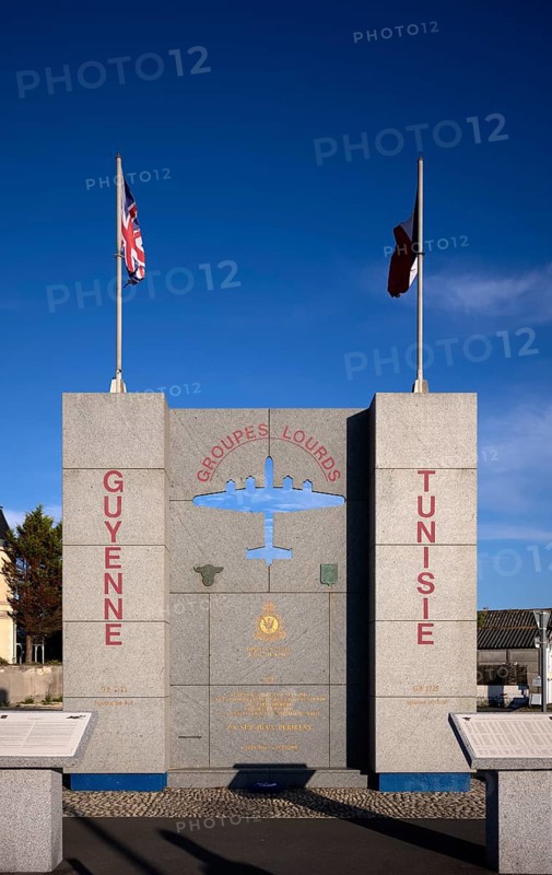 Memorial, Memorial to the French crews of the bombers of the Royal Air Force Bomber Command, French Guiana and Tunisia, Grandcamp-Maisy, D-Day, Operation Overlord, Normandy, Calvados, France