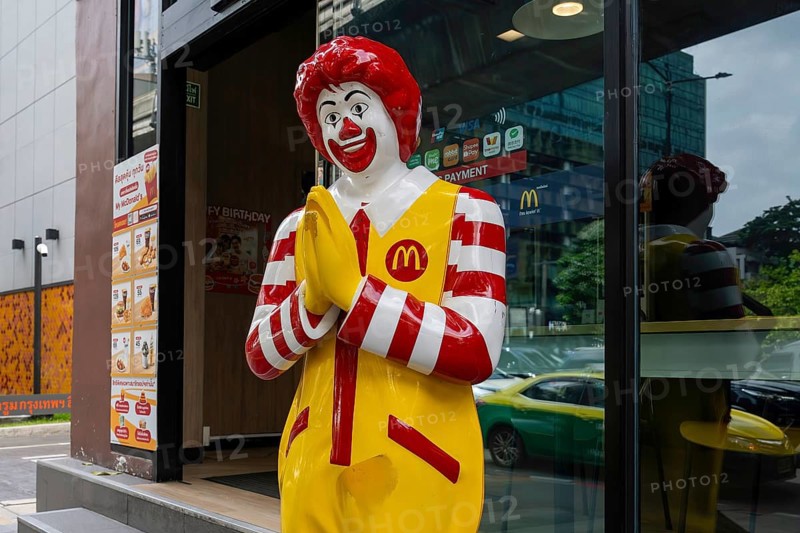 Symbolic figure McDonalds Bangkok, Thailand