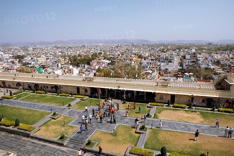 City Palace Museum, City Palace or City Palace, Udaipur, behind the city, Rajasthan, India