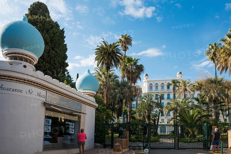 Luxury hotel, Menton, Alpes Maritimes, Provence Alpes Cote d'Azur, French Riviera, South of France, France