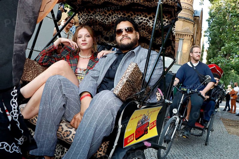 Jella Haase and Yasin el Harrouk at the #SchwarzeSchafe premiere at the cinema in the Kulturbrauerei on 15.7.2025 Berlin