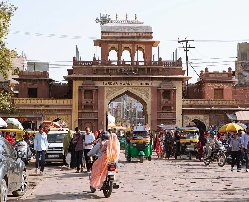 Sandar Market Girdikot, old town of Jodhpur, Rajasthan, India